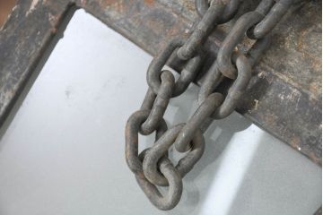 フランスビンテージ　アイアン　空間に圧倒的な存在感を与える特大サイズ照明(ペンダントライト、吊り下げ照明、天井照明、ヴィンテージ)(R-082717)