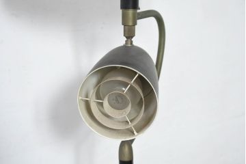 和製ビンテージ　ミッドセンチュリー　間接照明と作業灯の両方を兼ね備えたスポットライト付きフロアスタンド(スタンドライト、スタンド照明、ヴィンテージ)(R-082723)
