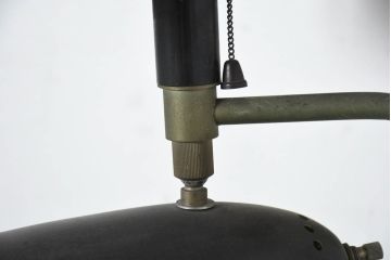 和製ビンテージ　ミッドセンチュリー　間接照明と作業灯の両方を兼ね備えたスポットライト付きフロアスタンド(スタンドライト、スタンド照明、ヴィンテージ)(R-082723)