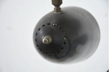和製ビンテージ　ミッドセンチュリー　間接照明と作業灯の両方を兼ね備えたスポットライト付きフロアスタンド(スタンドライト、スタンド照明、ヴィンテージ)(R-082723)