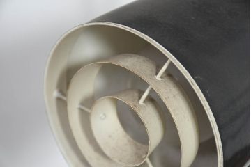 和製ビンテージ　ミッドセンチュリー　間接照明と作業灯の両方を兼ね備えたスポットライト付きフロアスタンド(スタンドライト、スタンド照明、ヴィンテージ)(R-082723)