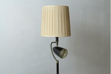 和製ヴィンテージ　1960年頃　ミッドセンチュリー　間接照明と作業灯を備えたスポットライト付きフロアスタンド　(R-082723)