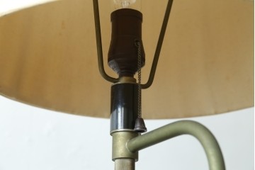 和製ヴィンテージ　1960年頃　ミッドセンチュリー　間接照明と作業灯を備えたスポットライト付きフロアスタンド　(R-082723)