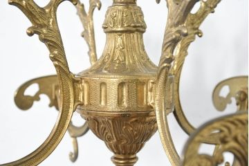イタリアビンテージ　ブラスの重厚感と大理石支柱の上品さが際立つコートハンガー(真鍮、しんちゅう、ポールハンガー、洋服掛け、帽子掛け、ハットスタンド、ヴィンテージ、店舗什器)(R-082725)