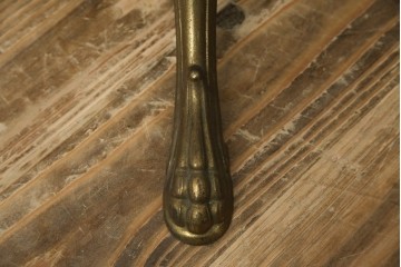 イタリアヴィンテージ　ブラスの重厚感と大理石支柱の上品さが際立つコートハンガー　(R-082725)