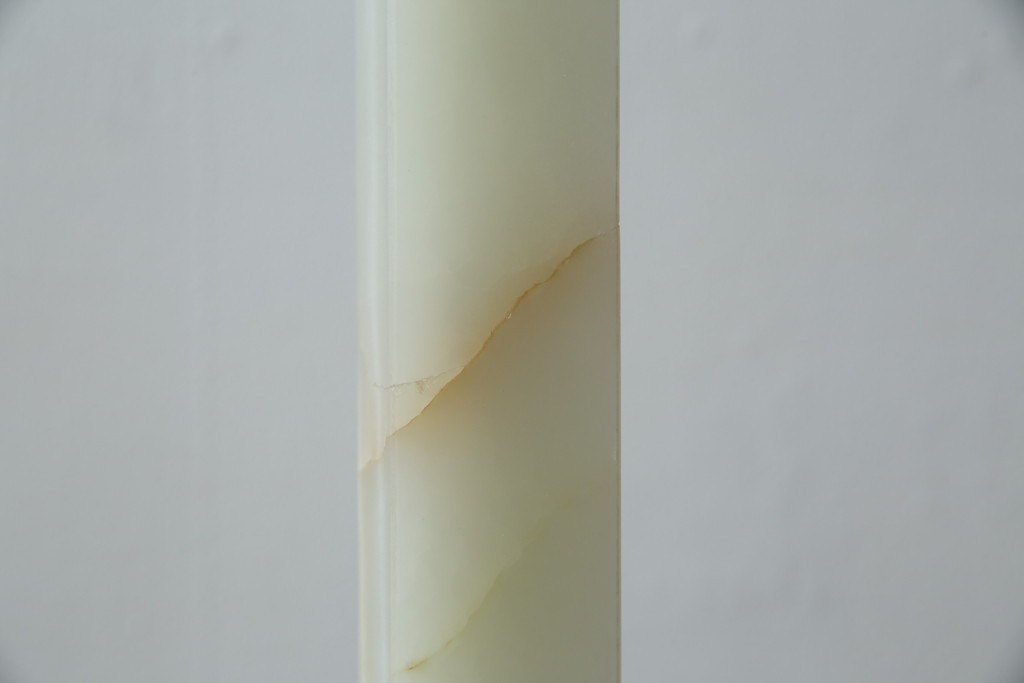 イタリアヴィンテージ　ブラスの重厚感と大理石支柱の上品さが際立つコートハンガー　(R-082725)