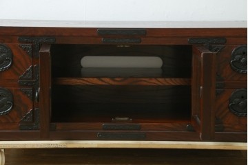 中古　超美品　岩谷堂箪笥　どっしりとした重厚感ある佇まいが魅力的なテレビ台　定価約45万円　(R-082727)
