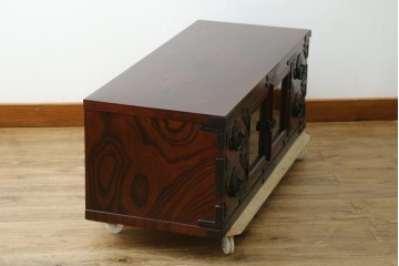中古　超美品　岩谷堂箪笥　どっしりとした重厚感ある佇まいが魅力的なテレビ台　定価約45万円　(R-082727)