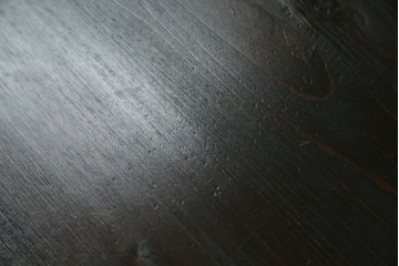 中古　古建具をリメイクしたモダンな横桟ガラス引き戸が魅力な水屋箪笥サイドボード　(R-082732)