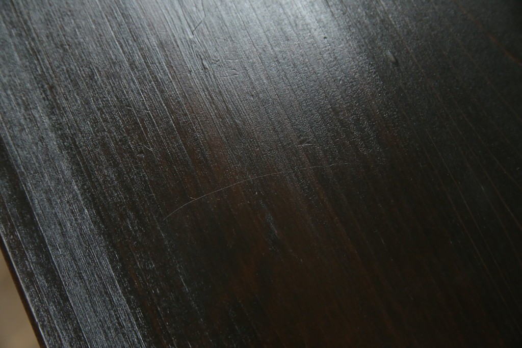 中古　古建具をリメイクしたモダンな横桟ガラス引き戸が魅力な水屋箪笥サイドボード　(R-082732)