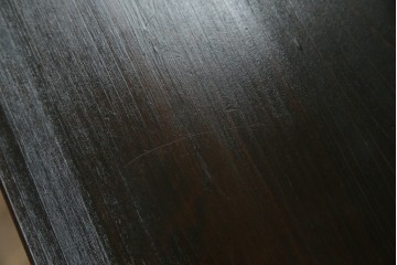 中古　古建具をリメイクしたモダンな横桟ガラス引き戸が魅力な水屋箪笥サイドボード　(R-082732)