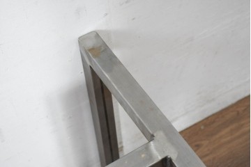 中古　2way　無骨でインダストリアルデザインのスチール製テーブル脚2台セット　(R-082735)