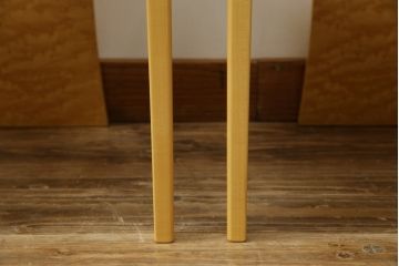 中古　超美品!!　松創(MATSUSO・マツソウ)　エルテ　バーズアイメープルトップ　優背もたれのデザインがひときわ目を惹く芸術的なフォルムのダイニングチェア4脚セット(アームレスチェア、椅子、イス、バラ売り可能)(定価4脚で約56万円)(R-082745)