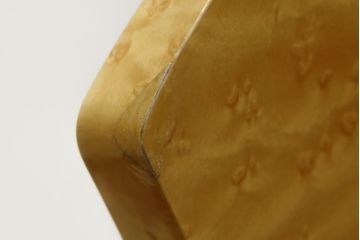 中古　超美品!!　松創(MATSUSO・マツソウ)　エルテ　バーズアイメープルトップ　優背もたれのデザインがひときわ目を惹く芸術的なフォルムのダイニングチェア4脚セット(アームレスチェア、椅子、イス、バラ売り可能)(定価4脚で約56万円)(R-082745)