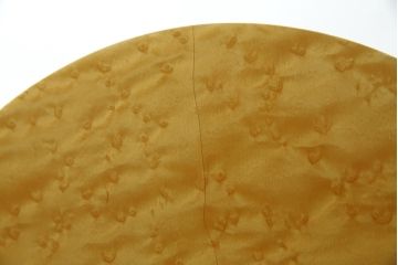 中古　超美品!!　松創(MATSUSO・マツソウ)　エルテ　バーズアイメープルトップ　優背もたれのデザインがひときわ目を惹く芸術的なフォルムのダイニングチェア4脚セット(アームレスチェア、椅子、イス、バラ売り可能)(定価4脚で約56万円)(R-082745)