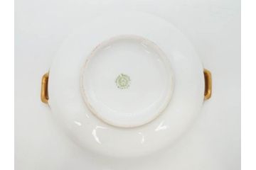 オールドノリタケ　NORITAKE　金彩　花　ハンドル付　柔らかな色彩が美しいボウル(M-NIPPON印、風景、ハンドペイント、プレート、深皿、洋食器)(R-082747)