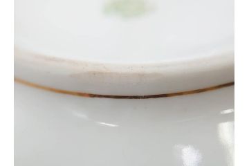 オールドノリタケ　NORITAKE　金彩　花　ハンドル付　柔らかな色彩が美しいボウル(M-NIPPON印、風景、ハンドペイント、プレート、深皿、洋食器)(R-082747)