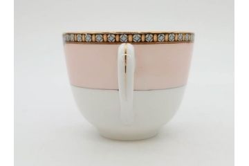 オールドノリタケ　NORITAKE　ヤジロベー印　ピンク　品よく可愛らしいカップ&ソーサー5客セット(花、金彩、C&S、日本陶器會社、洋食器)(R-082748)