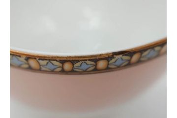 オールドノリタケ　NORITAKE　ヤジロベー印　ピンク　品よく可愛らしいカップ&ソーサー5客セット(花、金彩、C&S、日本陶器會社、洋食器)(R-082748)