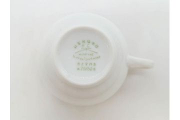 オールドノリタケ　NORITAKE　ヤジロベー印　ピンク　品よく可愛らしいカップ&ソーサー5客セット(花、金彩、C&S、日本陶器會社、洋食器)(R-082748)