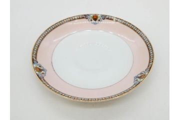 オールドノリタケ　NORITAKE　ヤジロベー印　ピンク　品よく可愛らしいカップ&ソーサー5客セット(花、金彩、C&S、日本陶器會社、洋食器)(R-082748)