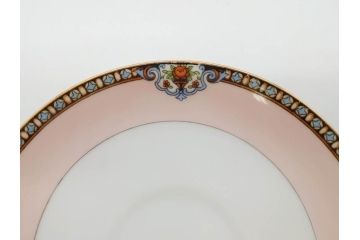 オールドノリタケ　NORITAKE　ヤジロベー印　ピンク　品よく可愛らしいカップ&ソーサー5客セット(花、金彩、C&S、日本陶器會社、洋食器)(R-082748)