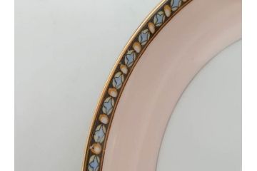 オールドノリタケ　NORITAKE　ヤジロベー印　ピンク　品よく可愛らしいカップ&ソーサー5客セット(花、金彩、C&S、日本陶器會社、洋食器)(R-082748)