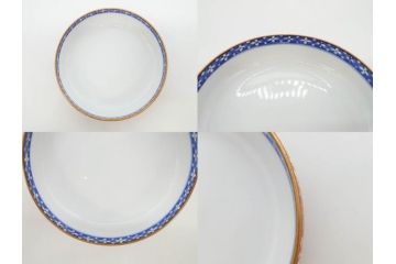 オールドノリタケ　NORITAKE　花唐草文　赤絵　金彩　3.2寸・3.7寸・4寸　食卓を華やかに彩る蓋付き茶碗4客&小鉢4客セット(器、どんぶり、深鉢、深皿、向付、マルキ印、和皿、和食器、三寸二分、三寸七分、四寸)(R-082749)