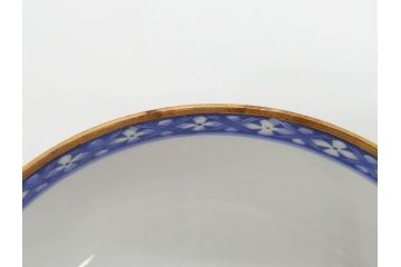オールドノリタケ　NORITAKE　花唐草文　赤絵　金彩　3.2寸・3.7寸・4寸　食卓を華やかに彩る蓋付き茶碗4客&小鉢4客セット(器、どんぶり、深鉢、深皿、向付、マルキ印、和皿、和食器、三寸二分、三寸七分、四寸)(R-082749)
