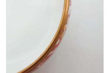 オールドノリタケ　NORITAKE　花唐草文　赤絵　金彩　2.3寸・3.2寸・5.1寸　食卓に映える鮮やかな色彩が魅力の皿10枚&小鉢4客セット(小皿、中皿、器、深鉢、深皿、向付、マルキ印、和皿、和食器、二寸三分、三寸二分、五寸一分)(R-082750)