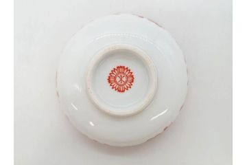 オールドノリタケ　NORITAKE　花唐草文　赤絵　金彩　2.3寸・3.2寸・5.1寸　食卓に映える鮮やかな色彩が魅力の皿10枚&小鉢4客セット(小皿、中皿、器、深鉢、深皿、向付、マルキ印、和皿、和食器、二寸三分、三寸二分、五寸一分)(R-082750)