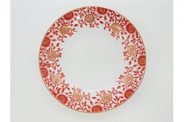 オールドノリタケ　NORITAKE　花唐草文　赤絵　金彩　2.3寸・3.2寸・5.1寸　食卓に映える鮮やかな色彩が魅力の皿10枚&小鉢4客セット(小皿、中皿、器、深鉢、深皿、向付、マルキ印、和皿、和食器、二寸三分、三寸二分、五寸一分)(R-082750)