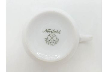オールドノリタケ　NORITAKE　ラスター彩　ハンドル付　レモン　花　寛ぎの時間を演出するプレート3枚・カップ&ソーサー4客セット(マルキ印、金彩、キャンディーディッシュ、アクセサリートレー、トレイ、C&S、小皿、中皿、深皿、洋食器)(R-082751)