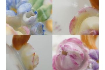 デンマーク　ROYAL COPENHAGEN(ロイヤルコペンハーゲン)　フローラダニカ　優雅で気品に満ちた蓋付きカップ&ソーサー(金彩、花、カスタードポット、マスタード、蓋物、洋食器、C&S、北欧)(R-082752)