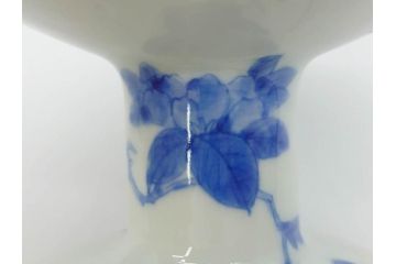 江戸期　古伊万里　染付　竹林七賢人図　細かな絵付けが見事な盃洗(杯洗、花鳥図、フルーツボウル、コンポート、高台皿、台鉢、和食器)(R-082757)