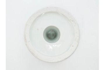 江戸期　古伊万里　染付　竹林七賢人図　細かな絵付けが見事な盃洗(杯洗、花鳥図、フルーツボウル、コンポート、高台皿、台鉢、和食器)(R-082757)