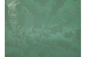 時代物　大正〜昭和初期　結霜ガラス　緑　レトロな雰囲気を醸し出すガラスボウル(硝子、グリーン、深皿)(R-082762)