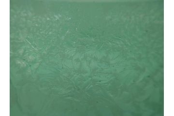 時代物　大正〜昭和初期　結霜ガラス　緑　レトロな雰囲気を醸し出すガラスボウル(硝子、グリーン、深皿)(R-082762)