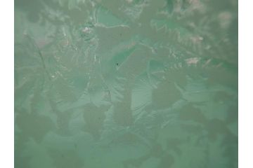 時代物　大正〜昭和初期　結霜ガラス　緑　レトロな雰囲気を醸し出すガラスボウル(硝子、グリーン、深皿)(R-082762)