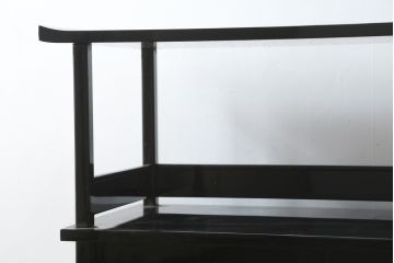 和製ビンテージ　輪島塗り　花筏蒔絵入りの美しい飾り棚(茶棚、収納棚、戸棚、サイドボード、ヴィンテージ)(定価推定約150万円)(R-082772)