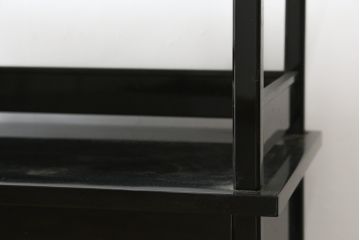 和製ビンテージ　輪島塗り　花筏蒔絵入りの美しい飾り棚(茶棚、収納棚、戸棚、サイドボード、ヴィンテージ)(定価推定約150万円)(R-082772)