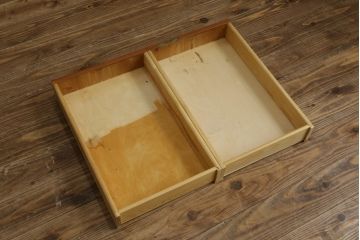 デンマークビンテージ　チーク材　すっきりとしたデザインが素敵な両面使いのパートナーデスク(両袖机、作業台、ワークテーブル、ワークデスク、在宅ワーク、在宅用、北欧、ヴィンテージ)(R-082773)