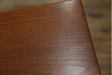 デンマークビンテージ　チーク材　すっきりとしたデザインが素敵な両面使いのパートナーデスク　(R-082773)