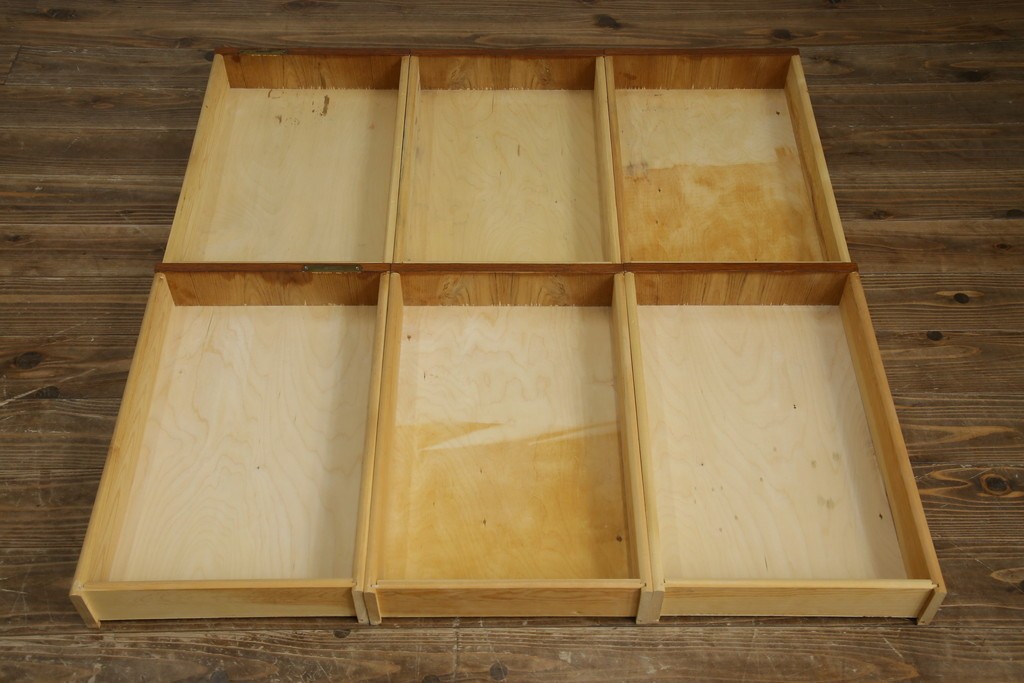 デンマークビンテージ　チーク材　すっきりとしたデザインが素敵な両面使いのパートナーデスク　(R-082773)