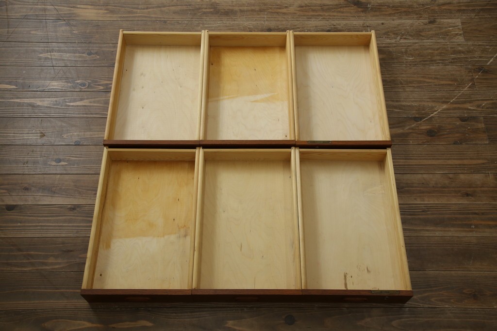 デンマークビンテージ　チーク材　すっきりとしたデザインが素敵な両面使いのパートナーデスク　(R-082773)