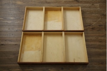 デンマークビンテージ　チーク材　すっきりとしたデザインが素敵な両面使いのパートナーデスク　(R-082773)