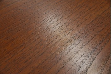 デンマークビンテージ　チーク材　すっきりとしたデザインが素敵な両面使いのパートナーデスク　(R-082773)