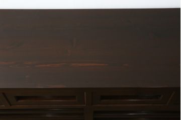 中古　美品　松本民芸家具　和モダンな雰囲気を醸し出す舞良型サイドボード(サイドキャビネット、収納棚、戸棚)(R-082777)