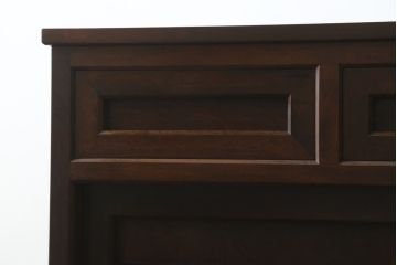 中古　美品　松本民芸家具　和モダンな雰囲気を醸し出す舞良型サイドボード(サイドキャビネット、収納棚、戸棚)(R-082777)