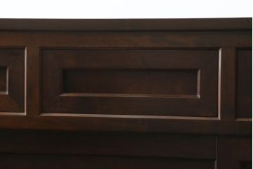 中古　美品　松本民芸家具　和モダンな雰囲気を醸し出す舞良型サイドボード(サイドキャビネット、収納棚、戸棚)(R-082777)